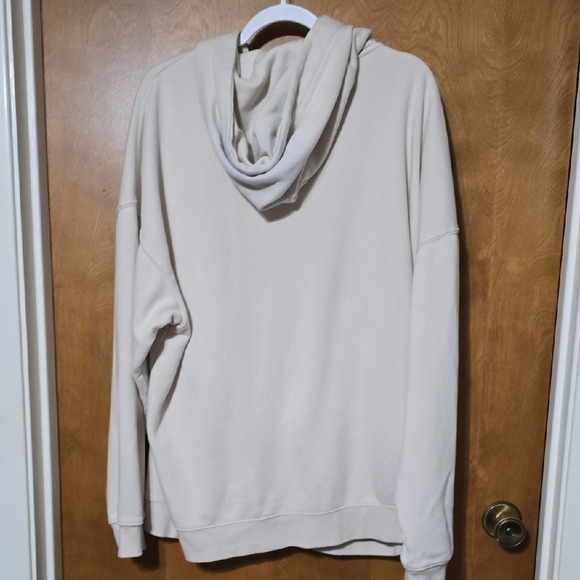 No Boundaries Men's Beige Zip-Up Hoodie - Picture 5 of 6